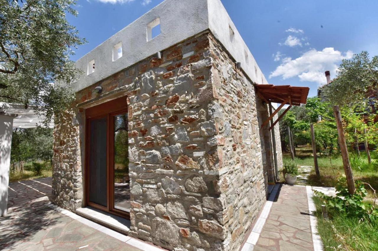 Elea Stone Houses In Organic Quiet Olive Grove, Prinos, Thassos Экстерьер фото